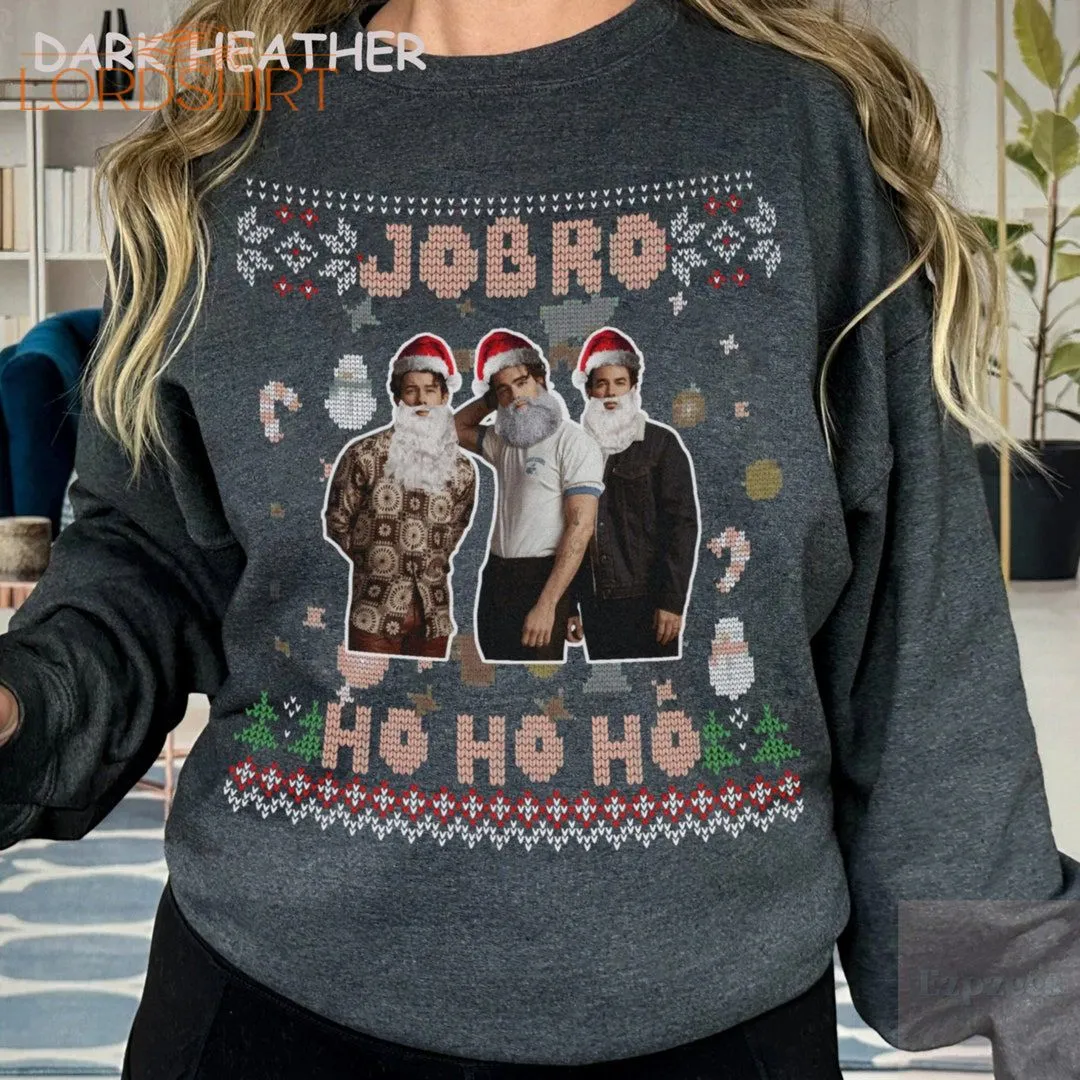 Jonas Brothers Christmas Ho Ho Ho Ugly Sweatshirt Jonas