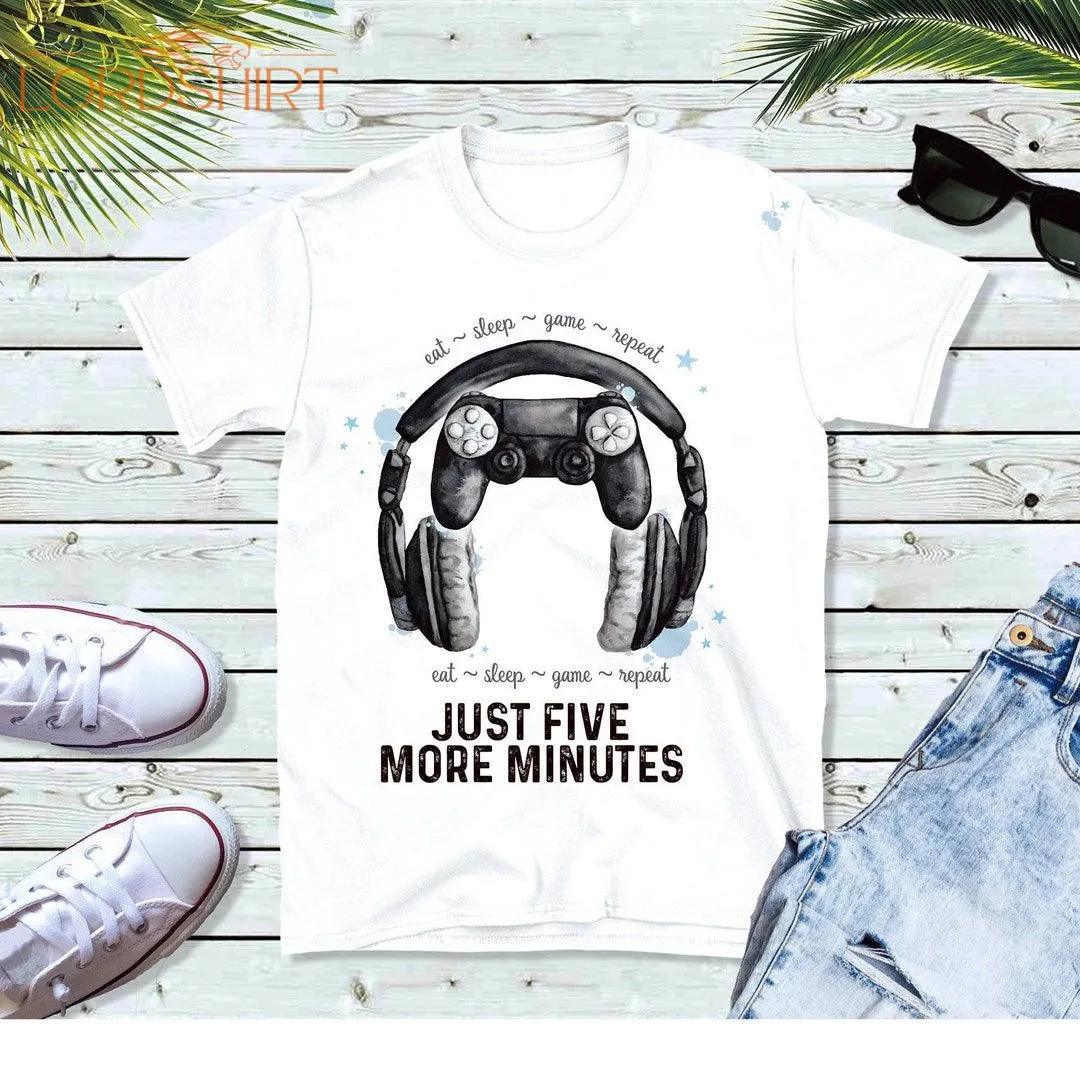 Just Five More Minutes Gamer Kids T-shirt Kids Gamer