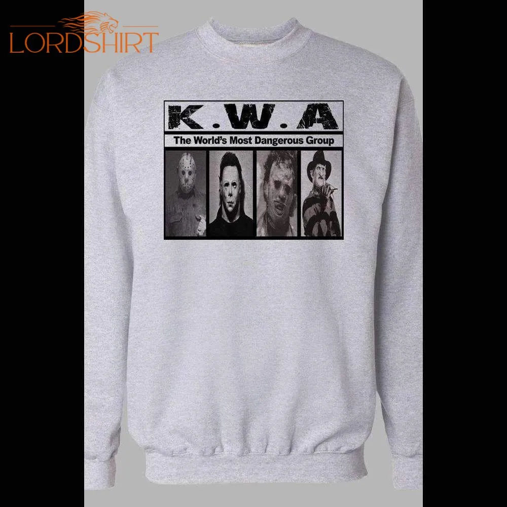 K.w.a. Horror Movie Killer Nwa Parody Winter Pull Over Sweatshirt