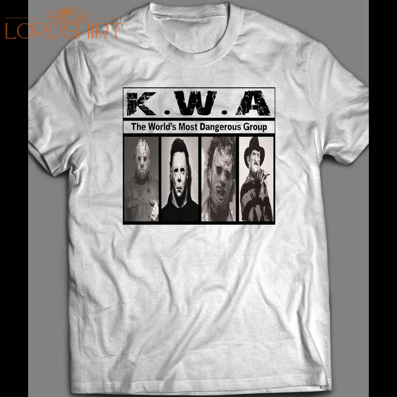 K.w.a Worlds Most Dangerous Group Nwa Parody Halloween Shirt