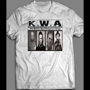 K.w.a Worlds Most Dangerous Group Nwa Parody Halloween Shirt