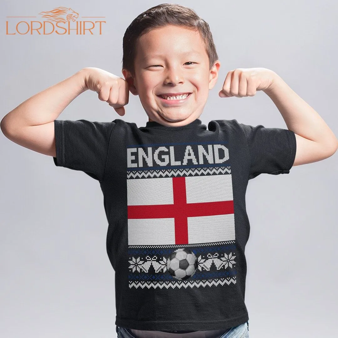 Kids England Christmas T Shirt Football Christmas Tshirt For