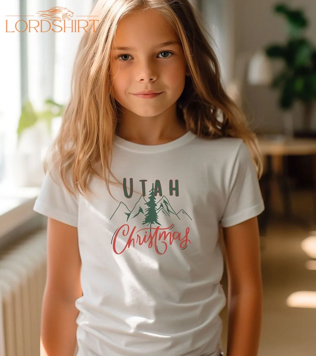 Kids Utah Christmas T-shirt Kids Christmas Gift Retro