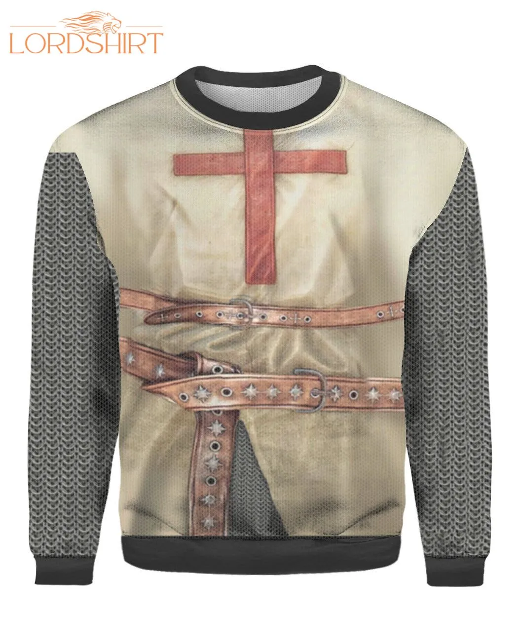 Knights Templar Armor Ugly Christmas Sweater