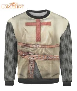 Knights Templar Armor Ugly Christmas Sweater