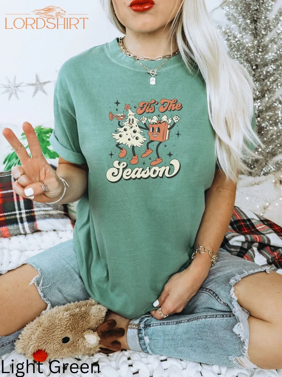 Ladies Christmas Vintage Inspired Tis The Season Retro Xmas