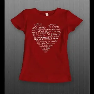 Ladies Languages Of Love Valentine's Day Shirt