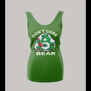 Ladies Style 420 Don't Care Bear Stoner High Quality Shirt