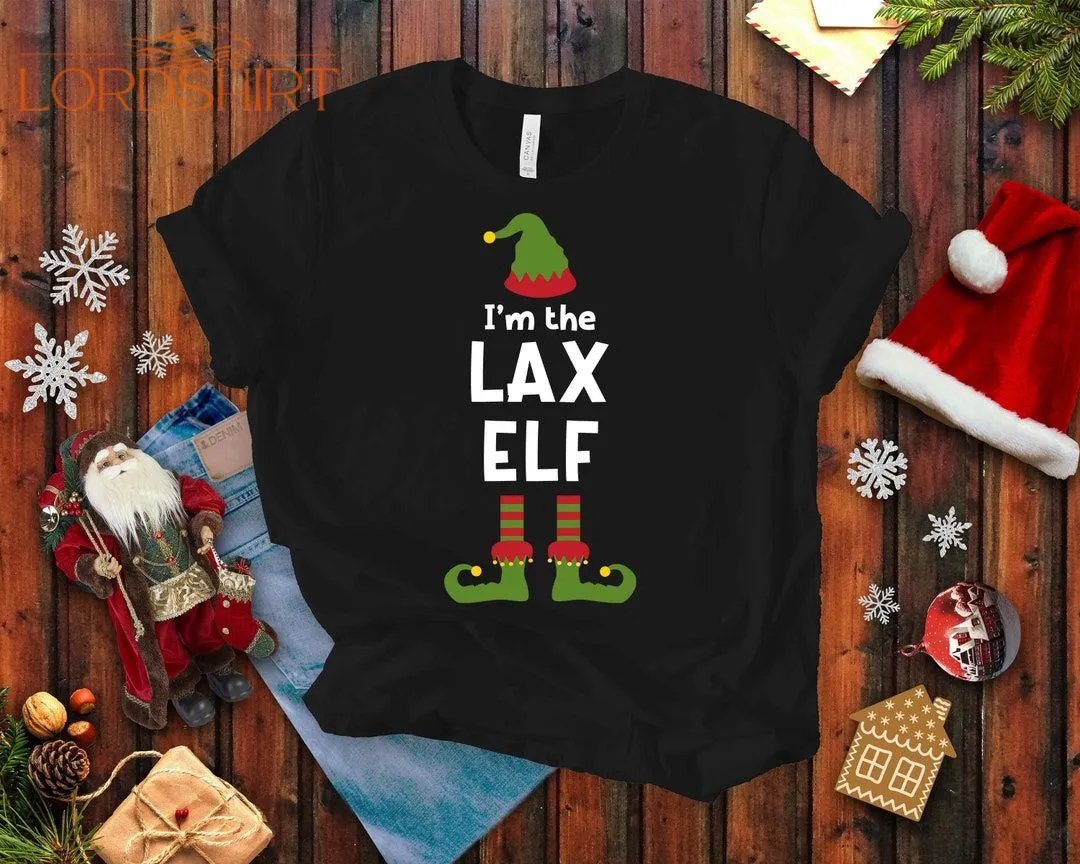 Lax Elf Christmas T-shirt For Men And Women Lacrosse Player