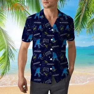 Lets Play Hockey Hawaiian Shirt