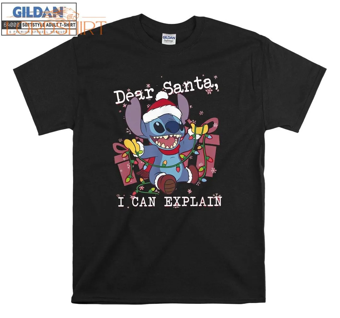 Lilo  Stitch Christmas Dear Santa T-shirt Hoodie Kids Child