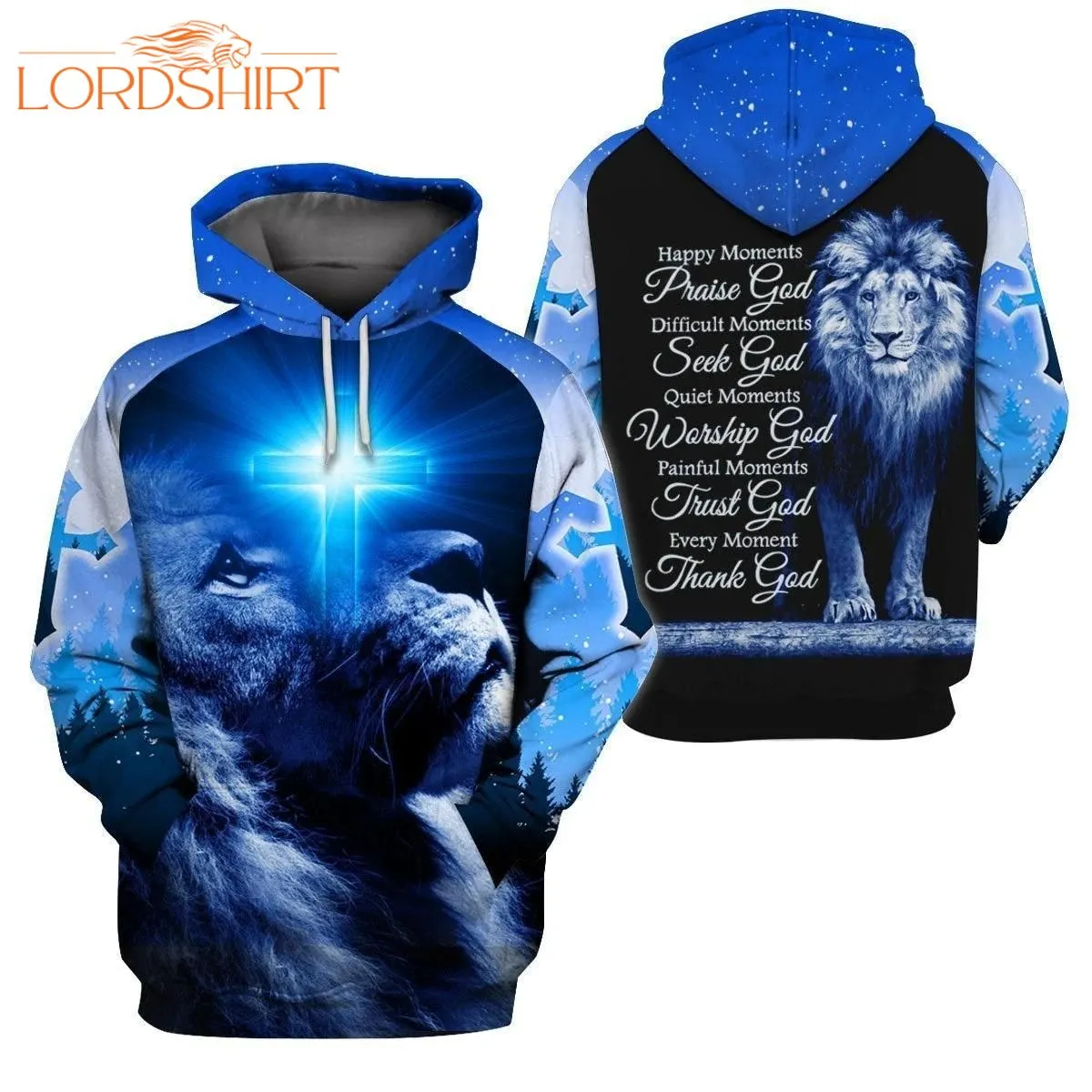 Lion Christian 3d All Over Print