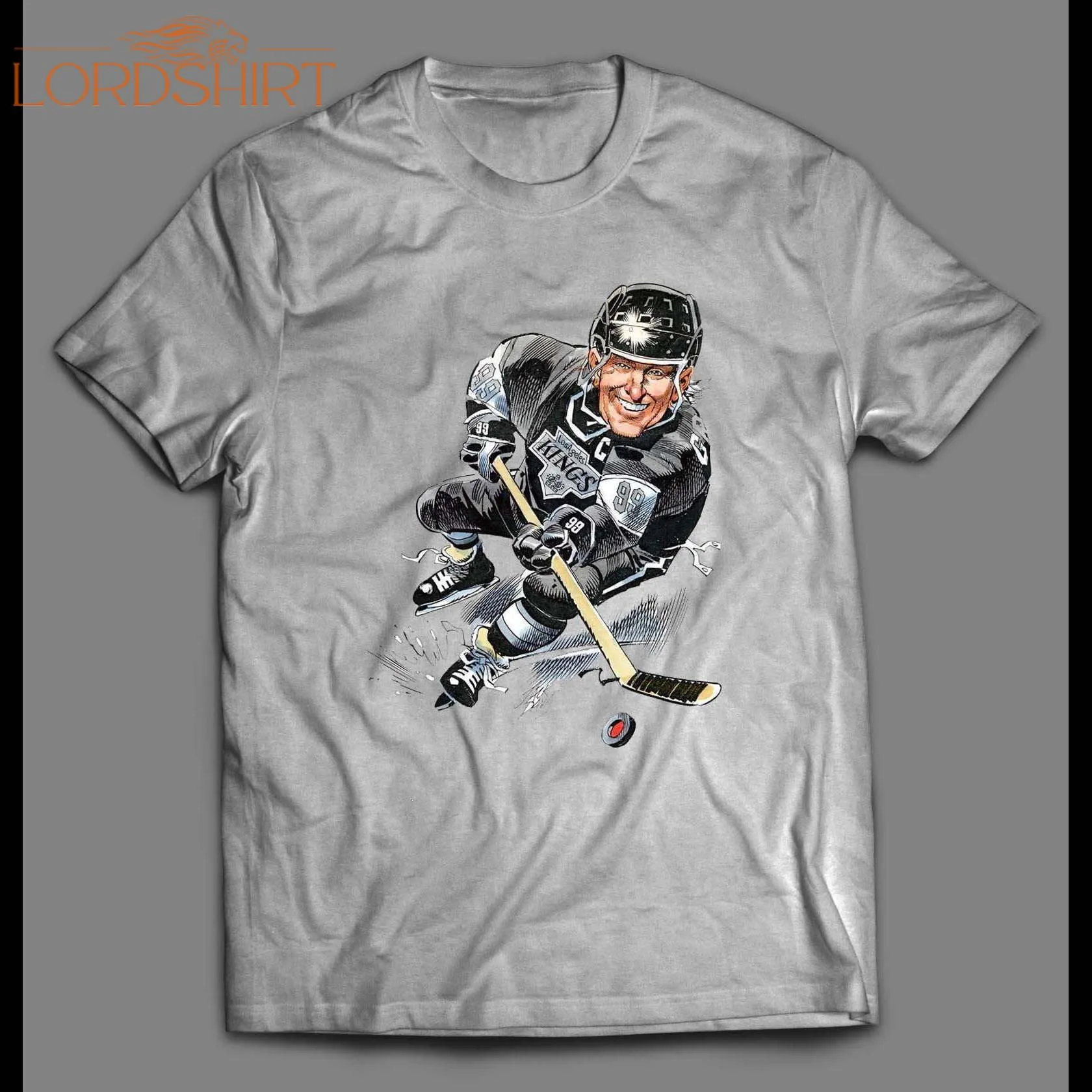 Los Angeles Wayne Gretzky Cartoon Hockey Shirt