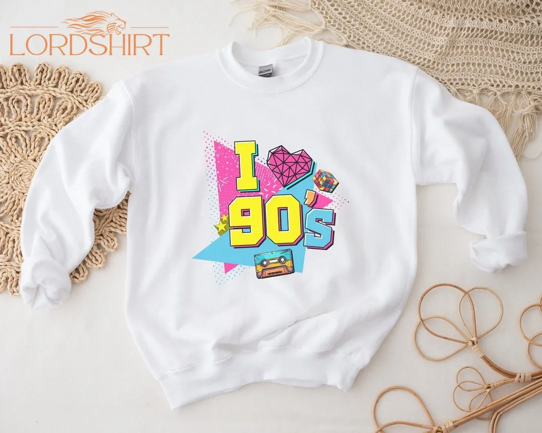 Love 90's Tshirt 90s Adults Women's Funny Printed