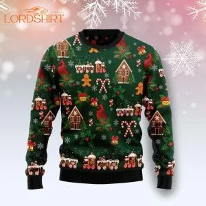 Love Cardinal Xmas Ugly Christmas Sweater