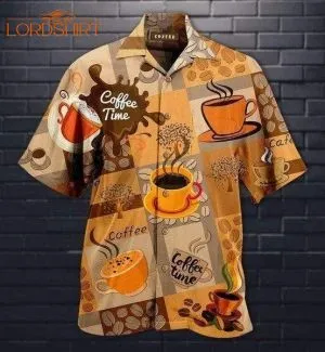 Love Coffee Brown Hawaiian Shirt