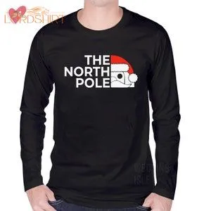 LST_TSHIRT 5226 The NORTH POLE Santa Christmas Long Sleeve