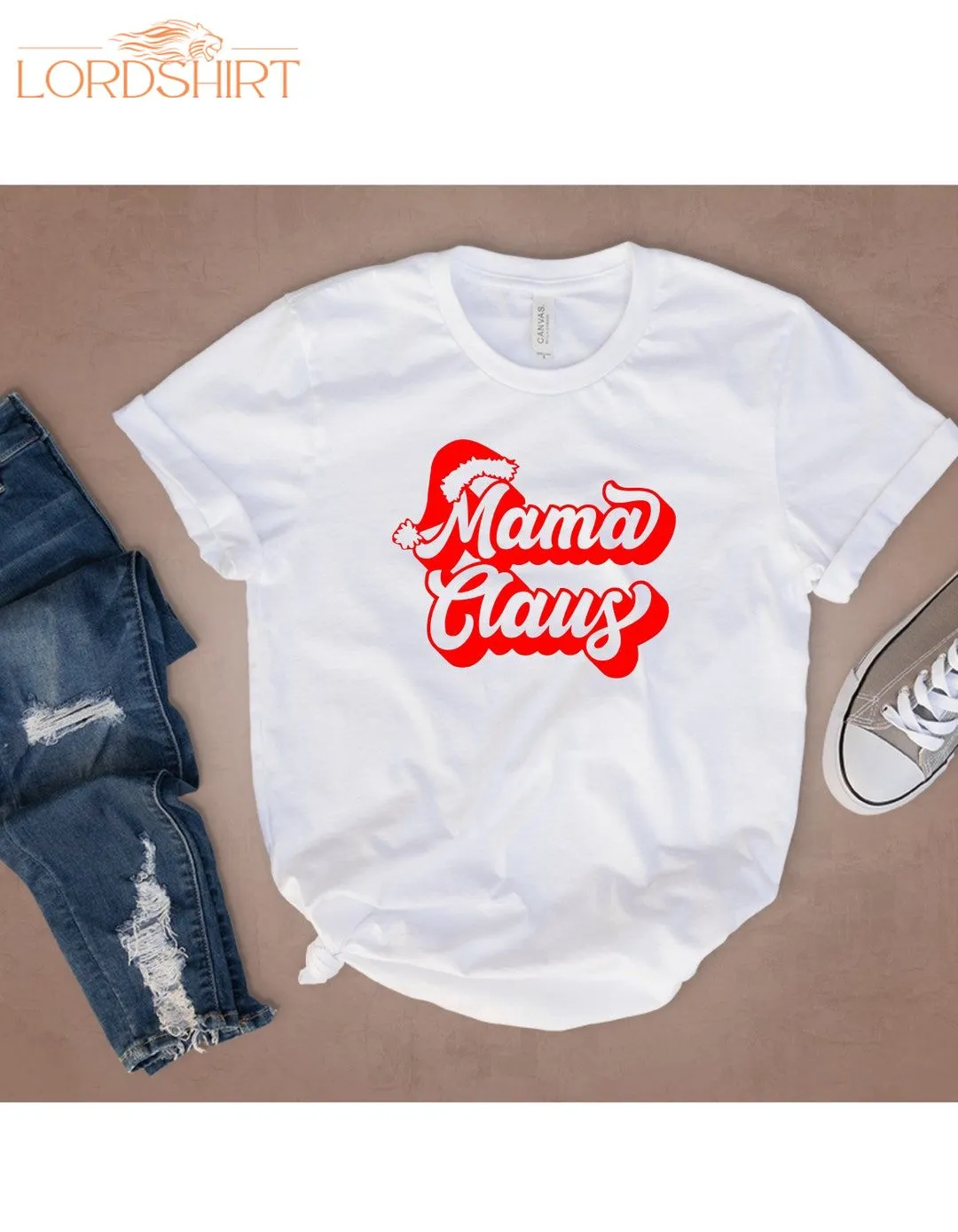 Mama Claus Christmas T Shirt Christmas Outfit Holiday Shirt