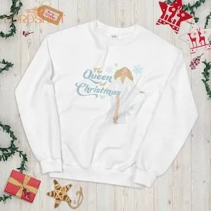 Mariah Carey Queen Of Christmas Unisex Sweatshirt White