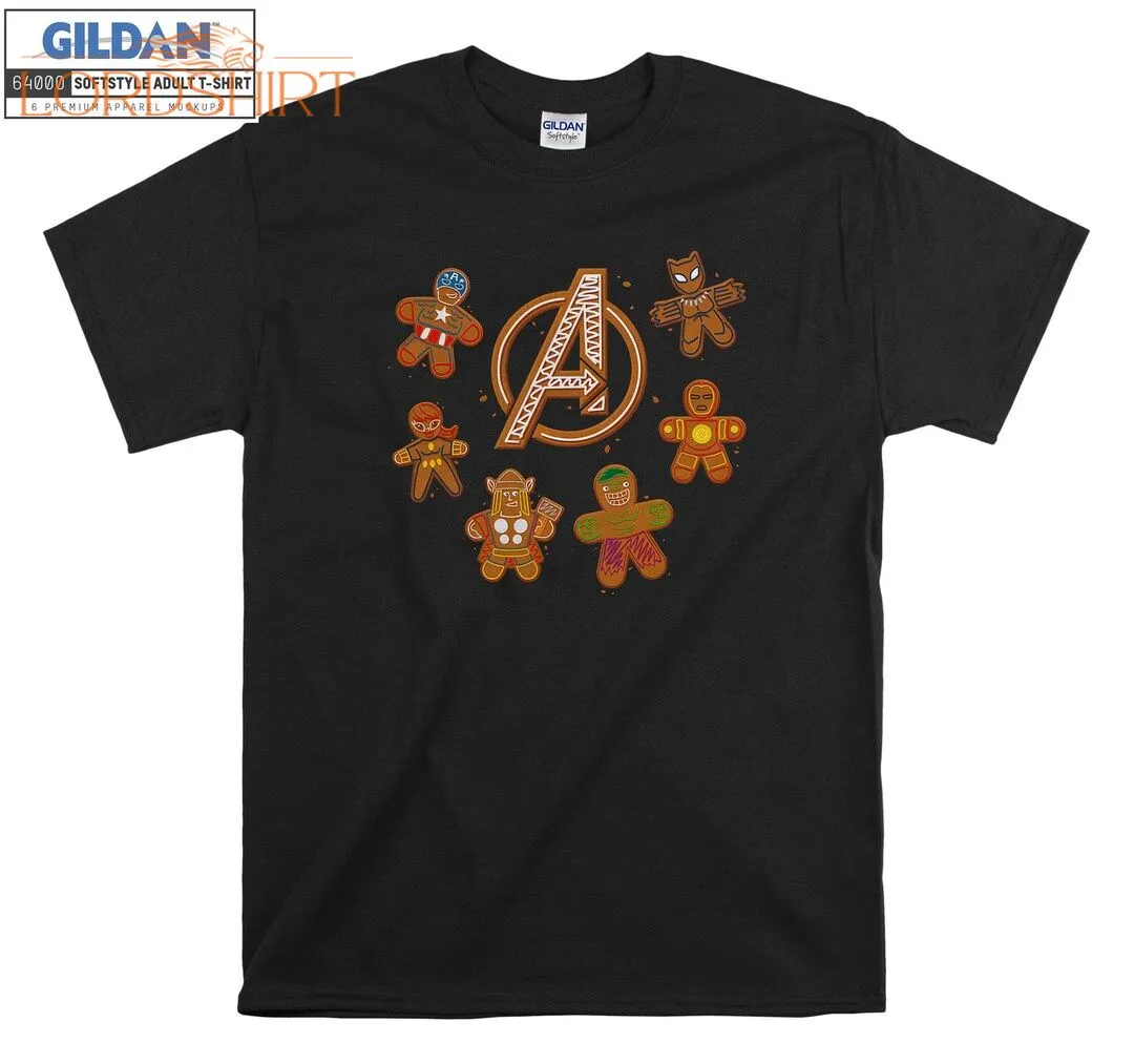 Marvel Avengers Gingerbread Cookies Christmas T Shirt Hoodie