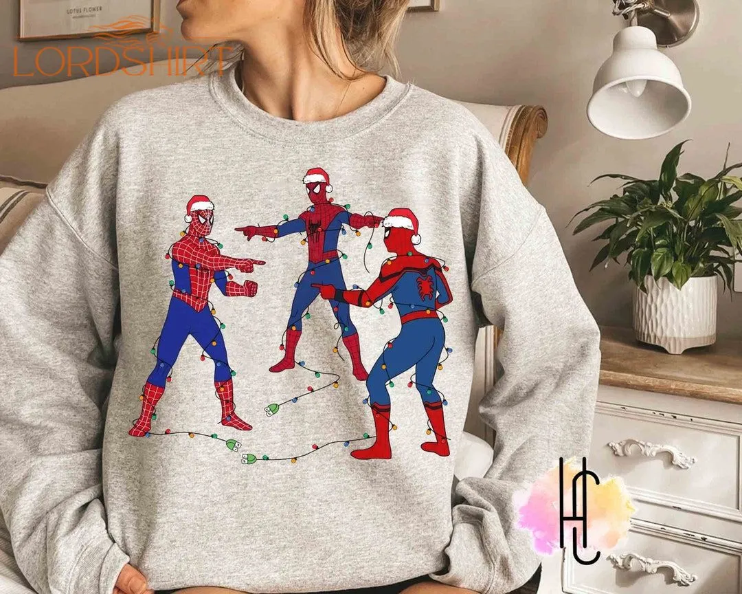 Marvel Three Spiderman Meme Costume Santa Christmas Light