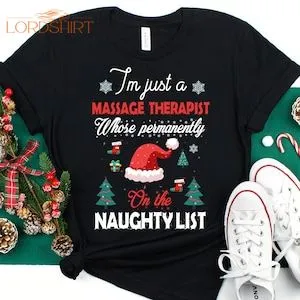 Massage Therapist Christmas Shirt Massage Therapist Christmas