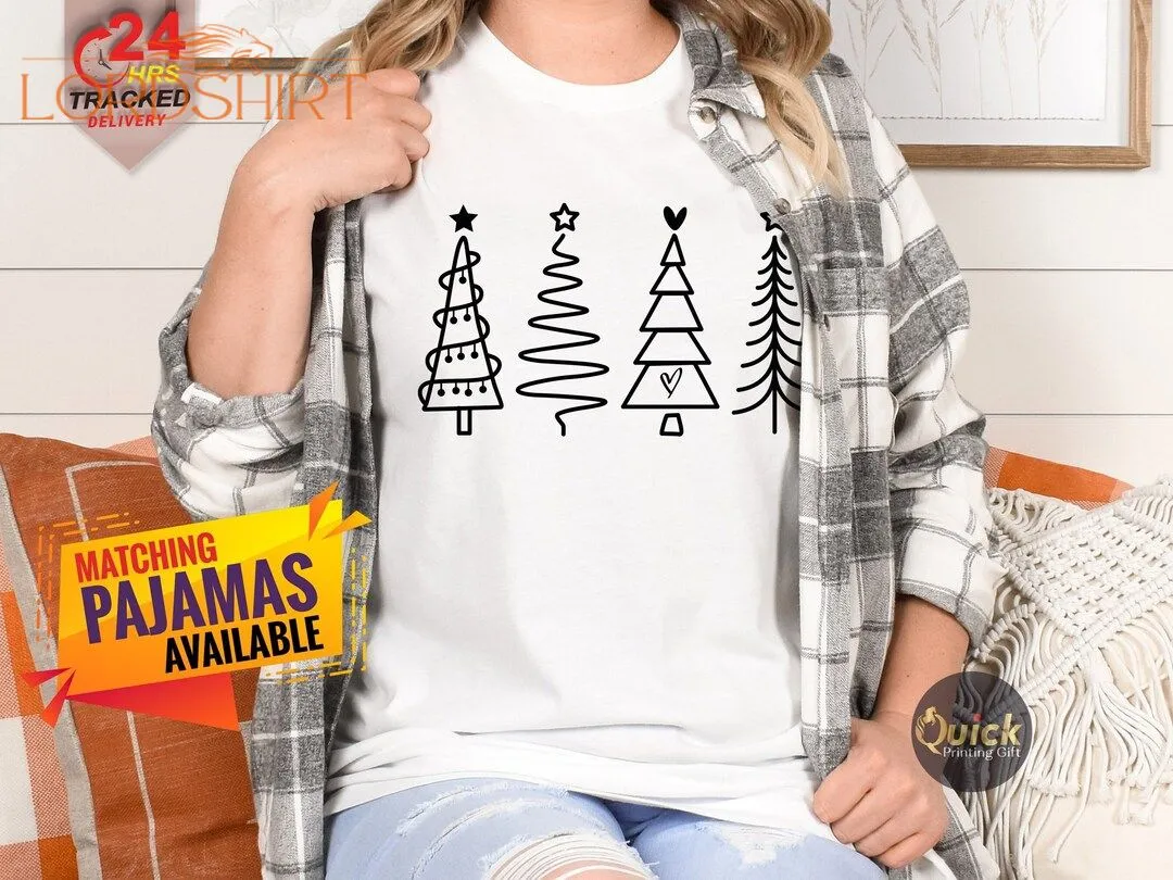 Matching Christmas Tree Tshirt UK Christmas Tree Tshirt Cute