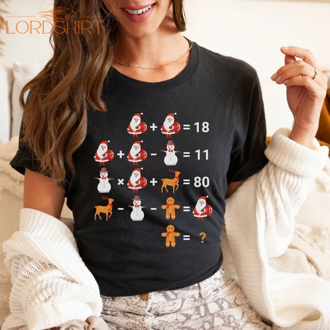 Math Christmas T-shirt Math Teacher Shirt Teacher Christmas