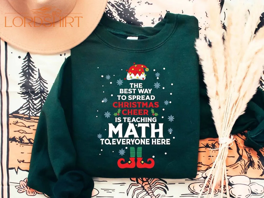 Math Teacher Christmas Sweatshirt Math Teacher Christmas