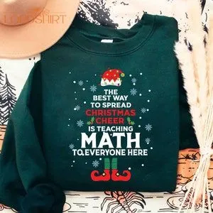 Math Teacher Christmas Sweatshirt Math Teacher Christmas