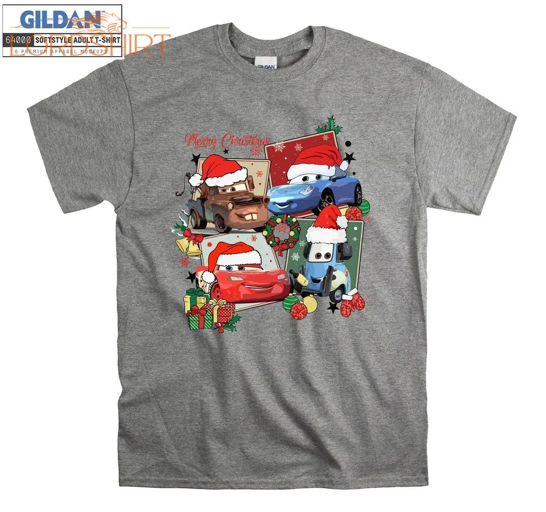 Merry Christmas Cars T Shirt Hoodie Hoody T-shirt Tshirt