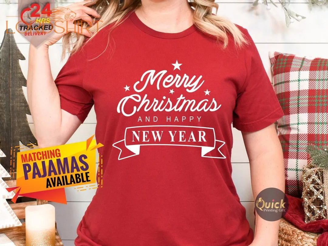 Merry Christmas Happy New Year Shirt Merry Christmas Tshirt