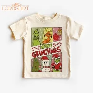 Merry Christmas Kids T Shirts Christmas Gift For Girls And