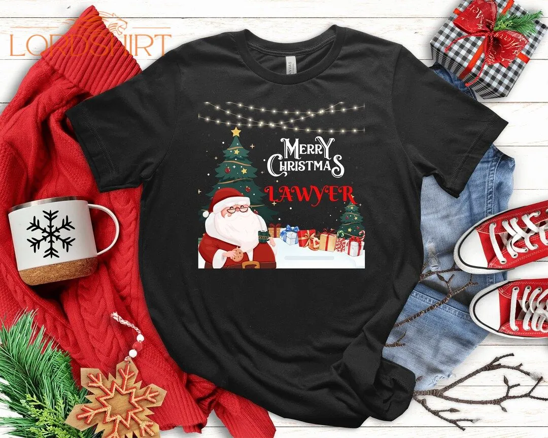 Merry Christmas Lawyer T-shirt Christmas T-shirt Women's