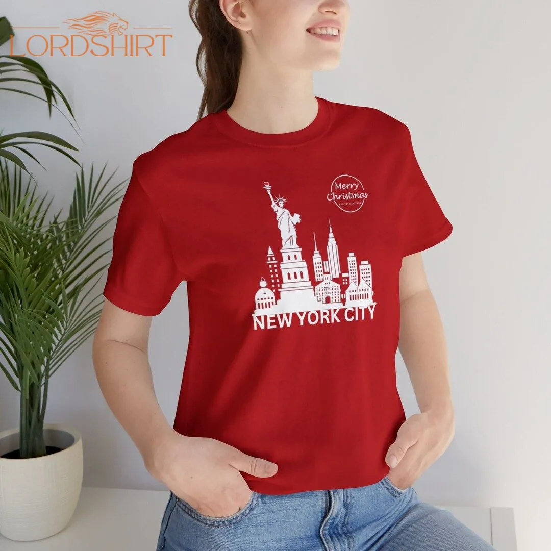 Merry Christmas New York City T-shirt NYC T-shirt Christmas