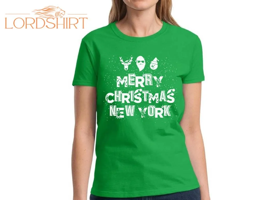 Merry Christmas New York Shirt Ugly Christmas Shirt Ugly Xmas