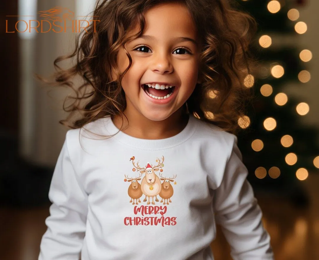 Merry Christmas Reindeers Shirt Cute Christmas T-shirt