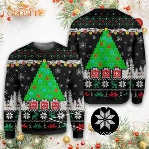 Merry Christmas Science Lovers Ugly Christmas Sweater