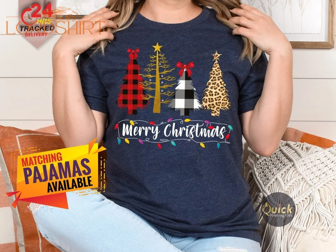 Merry Christmas Shirt Cute Christmas Tshirt For Women