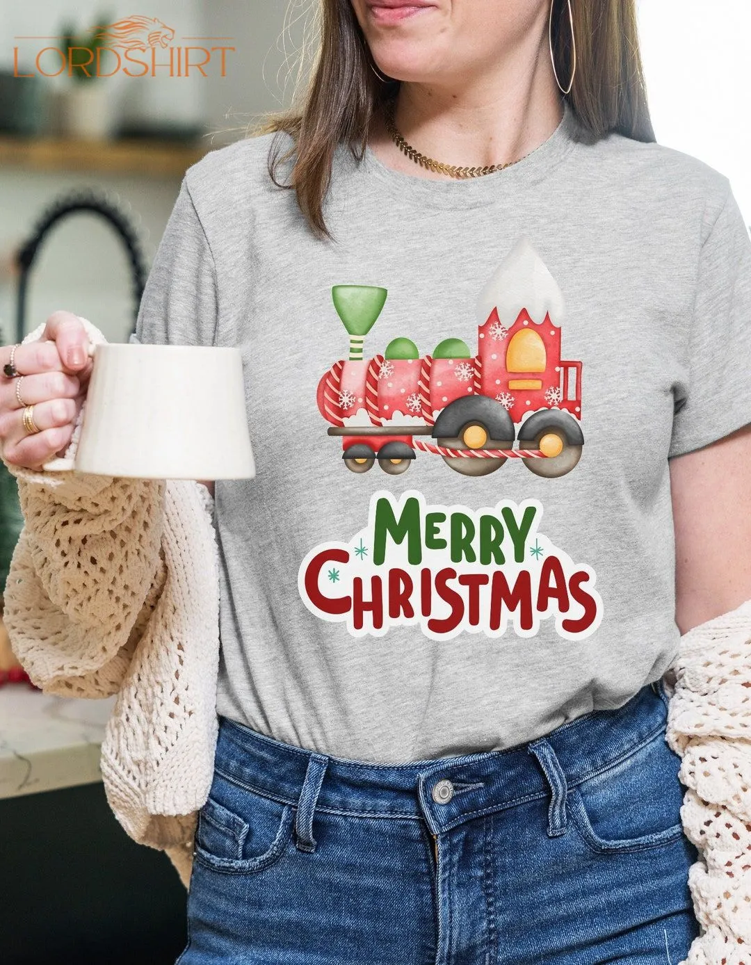 Merry Christmas T-shirt Handmade T-shirt Cute Gifts