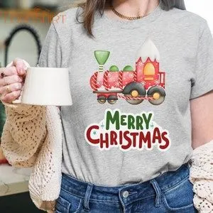 Merry Christmas T-shirt Handmade T-shirt Cute Gifts