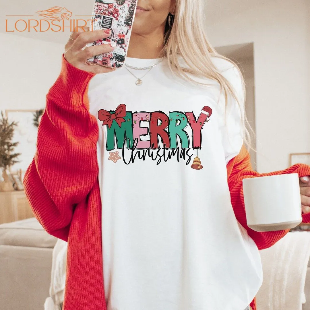 Merry Christmas T-shirt Oversized Comfort Colors Trendy