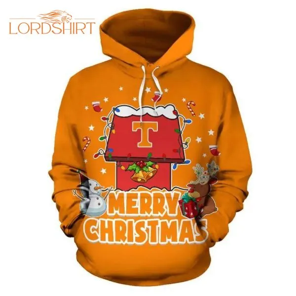 Merry Christmas Tennessee Volunteers With Snow 3d All Over Print