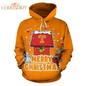 Merry Christmas Tennessee Volunteers With Snow 3d All Over Print