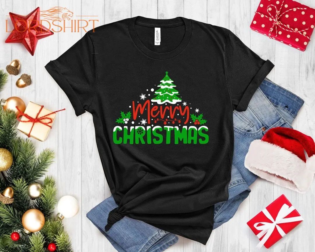 Merry Christmas Tree Weihnachtsbaum T-shirt