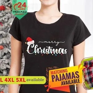 Merry Christmas Tshirts Matching Family Christmas Outfit