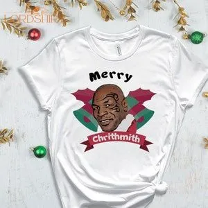 Merry Chrithmith T-shirt Boxing Legend Mike Tyson Shirt Ugly