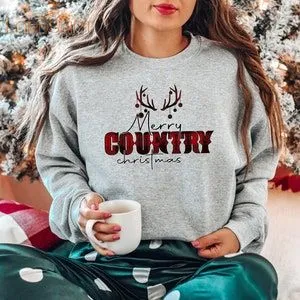 Merry Country Christmas Shirt Christmas Country Shirt Merry