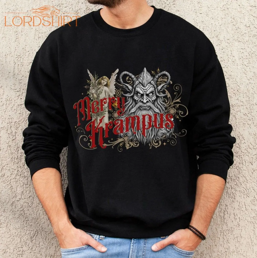 Merry Krampus Christmas Shirt Black Christmas Horror Movie