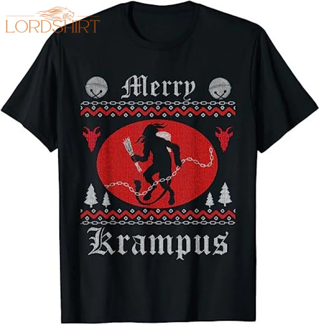 Merry Krampus Christmas Xmas Horror Ugly Sweater Evil Pajama